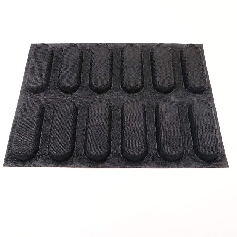 BLUE DROP Bluedrop Silicone Hot Dog Bread Forms Mini Baby Sandwich Baking Molds Food grade Perforated Eclair Sheets for Home Oven - Image 5